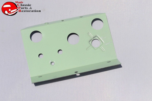 1968 1969 Chevy Camaro Guage Mounting Plate Front Fuel Oil Light Green New