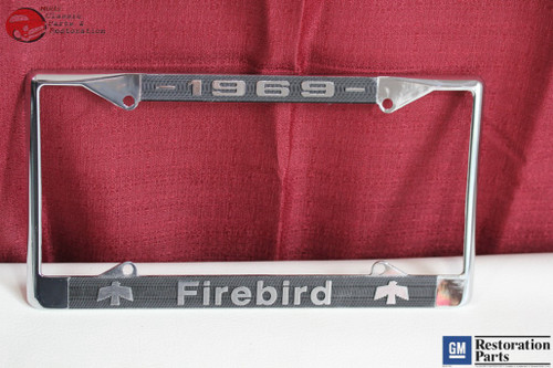 1969 Gm License Pontiac Firebird Front Rear License Plate Tag Holder Frames New