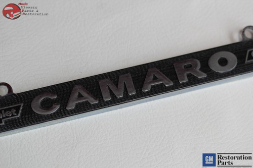 1973 Chevy Camaro Gm Licensed Front Rear License Plate Holder Retainer Frames