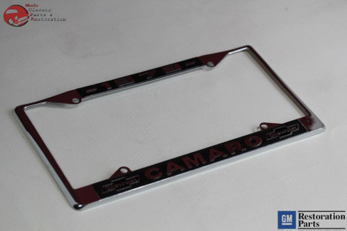 1979 Chevy Camaro Gm Licensed Front Rear License Plate Holder Retainer Frames