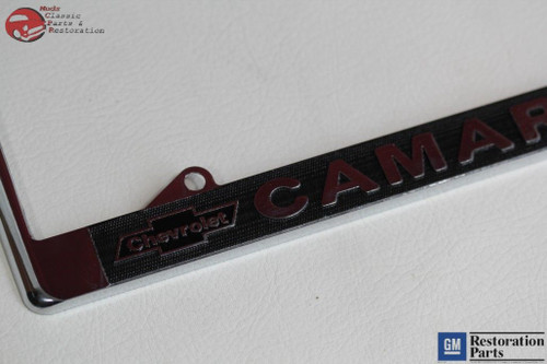 1979 Chevy Camaro Gm Licensed Front Rear License Plate Holder Retainer Frames