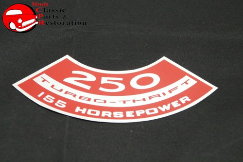 250 Turbo Thrift 155-Hp Air Cleaner Decal