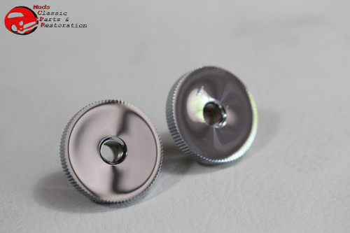 28-32 Ford Model A Closed Car Windshield Swing Arm Chrome Slide Knobs Pair New
