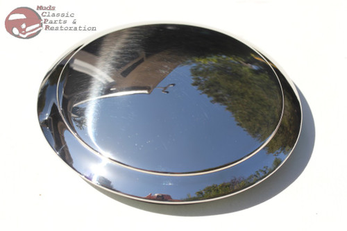 32-35 Ford Plain Smooth 1 Ring Hub Caps Hot Rat Street Rod Pickup Truck New