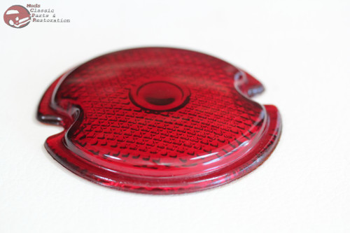 33-36 Ford Car Truck Rear Brake Stop Turn Tail Lamp Light Red Glass Lens New