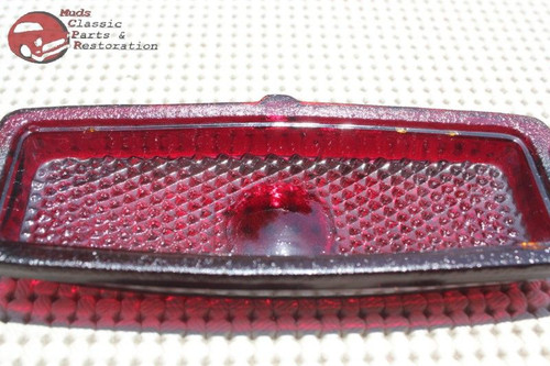 41-48 Chevy Passenger Car Rear Flat Type Tail Light Lamp Lens Lenses Set Of 2
