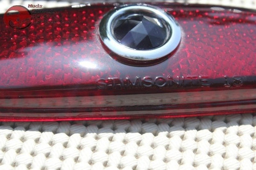 41-48 Chevy Passenger Car Rear Blue Dot Tail Light Lamp Lens Lenses Set Of 2 New