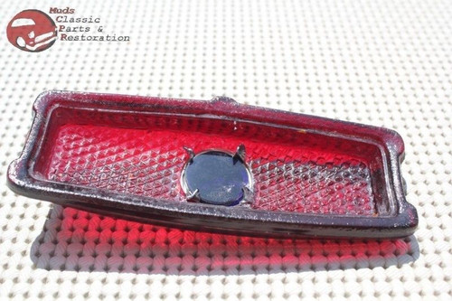 41-48 Chevy Passenger Car Rear Blue Dot Tail Light Lamp Lens Lenses Set Of 2 New