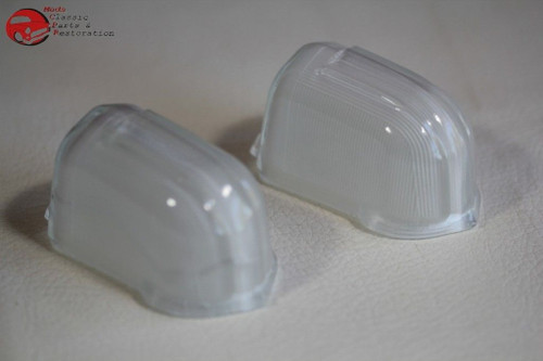 42-46 Chevy Gmc Pickup Truck Park Parking Light Turn Signal Lenses Milky Glass