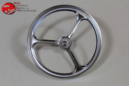 5" Lucas Tri Bar Custom Motorcycle Head Lamp Light Trim Cover W Bullet Missile