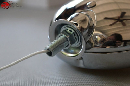 5" Small Chrome Amber Glass Fog Light Lamp 12 Volt Custom Car Pickup Truck