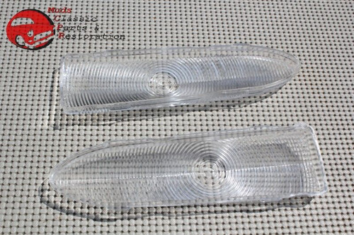 52 Chevy Park Light Lamp Guide Style Lens Pair Right Or Left Side New