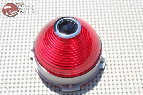 53 Chevy Passenger Car Belair Rear Blue Dot Center Tail Light Lamp Lens Lenses