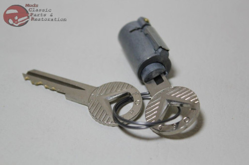 53-61 Ford Trunk Lock Cylinder W Oem Log Keys New