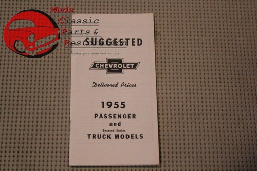 55 Chevy Suggested Delivered Prices For Cars Trucks Including Options