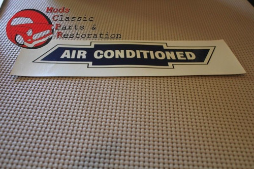 55 56 Chevy Air Conditioned Rear Window Decal Sticker