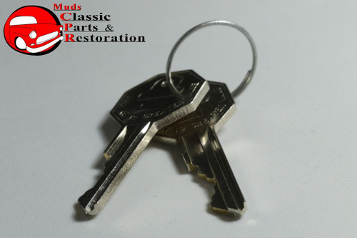 55-57 Belair 58 Impala Locks, Ignition & Door Flat Pawl Original Oem Logo Keys