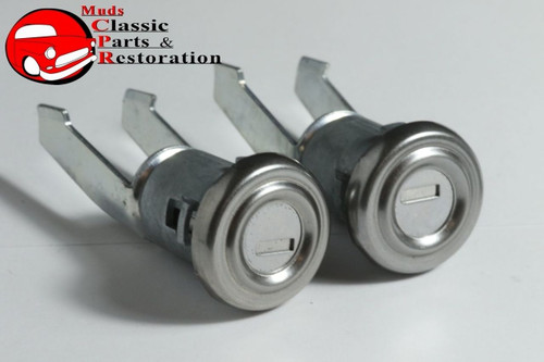 55-57 Chevy Ignition Door Trunk Lock Cylinders U Pawls Oem Octagon Head Keys