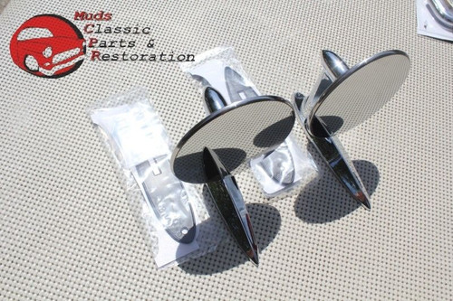 55-57 Chevy 50-63 Gm Door Fender Outside Rearview Mirrors Pontiac Oldsmobile Pr