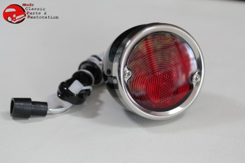 55-59 Chevy Gmc Stepside Pickup Truck Rear Tail Lamp Light Black Right Left Hand