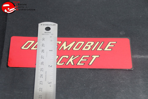 57 58 Oldsmobile Rocket Air Cleaner Decal