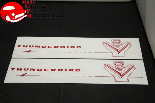 57 Ford Thunderbird Special Valve Cover Decals Pair