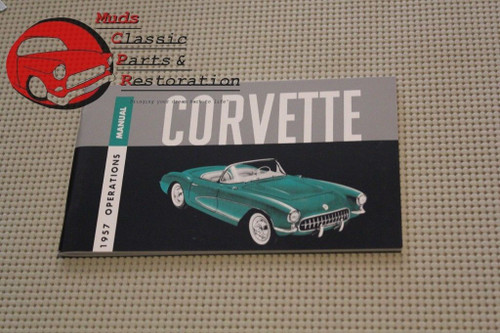 1957 Chevrolet Chevy Corvette Vette Glovebox Owners Manual