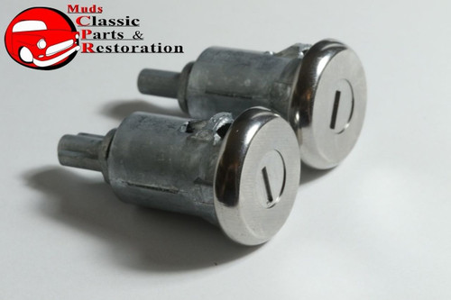 58 63 Chevy Fullsize Lock Cylinder Kit Glove Box Trunk Door Oem Origin Pear Key
