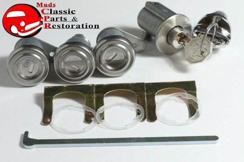 58 Impala Locks, Ignition/Door/Glovebox/Trunk W/Short Cylinder (Original Style)