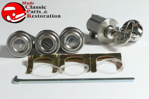 58 Impala Locks, Ignition/Door/Glovebox/Trunk W/Short Cylinder (Original Style)