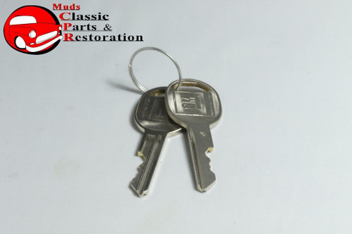 58-60; 63 Impala Glovebox Lock; Pontiac B-Body Console Lock Later Style Keys