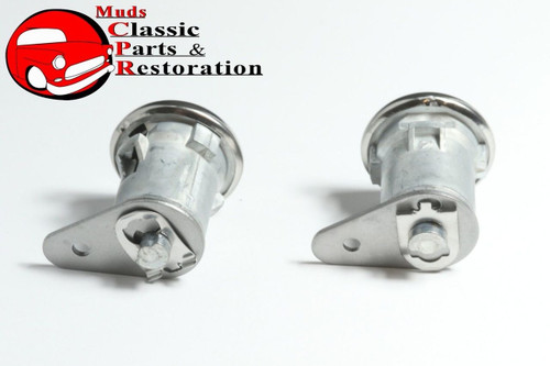 59-60 Cadillac Ignition Door Trunk Locks Octagon Original Gm Logo Keys