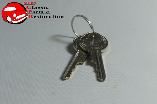 59-65 Cadillac 62-64 Pontiac B-Body Door Locks Original Oem Pear Head Keys