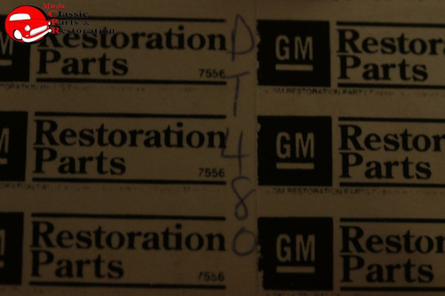 59-64 Pontiac Air Cleaner Service Instructions Decal White Filter Ac A96C