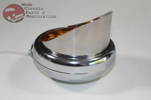 6 Volt Amber Mounted Visor Fog Light Lamps Custom Truck Hot Rat Street Rod Pair 6 Volt Amber Mounted Visor Fog Light Lamps Custom Truck Hot Rat Street Rod Pair