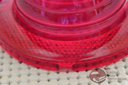 60-61 Impala Chevy El Camino Taillight Tail Brake Light Lens Guide Script Pair