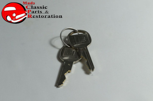 61-62 Chevy Fullsize Lock Cylinder Kit Glove Box Trunk Door Later Round Oval Key