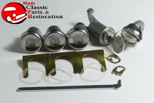 62-64 Nova Locks Ignition Door Trunk & Glovebox Original Oem Keys Lock Set Kit