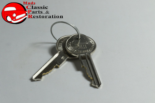 1962 1963 1964 1965 Chevrolet Nova Locks Glovebox & Trunk Original Style Keys