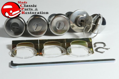 63 Impala Locks Ignition Door Glovebox Trunk Long Cylinder Original Gm Keys