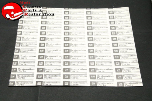 63 Chevy Station Wagon Jack Instructions Decal Gm Part # 3825809