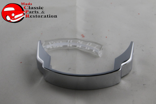 64 Impala Chevy Powerglide Transmission Column Shift Indicator Lens Bezel Set