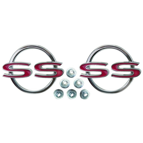 64 Impala Fullsize Chevy "Ss" Super Sport Rear Quarter Body Panel Emblems Badges