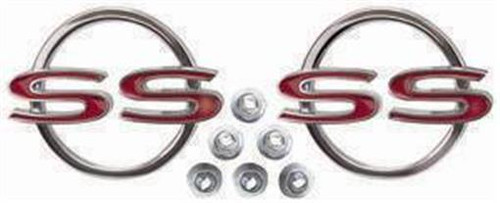 64 Impala Fullsize Chevy "Ss" Super Sport Rear Quarter Body Panel Emblems Badges