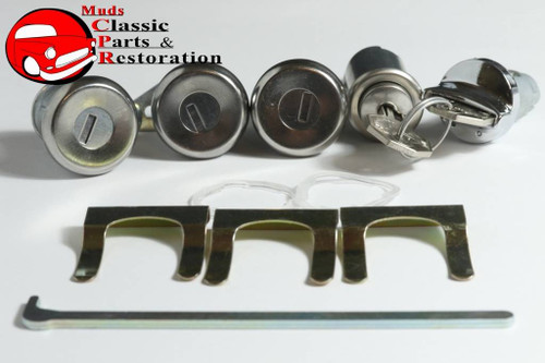 64 Impala Locks Ignition Door Glovebox Trunk Short Cyl Pawl Original Gm Keys 4Dr