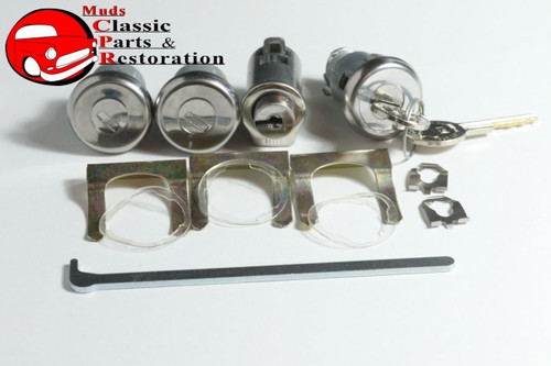 65 67 Buick Special Skylark Glove Trunk Door Locks Pear Head Keys