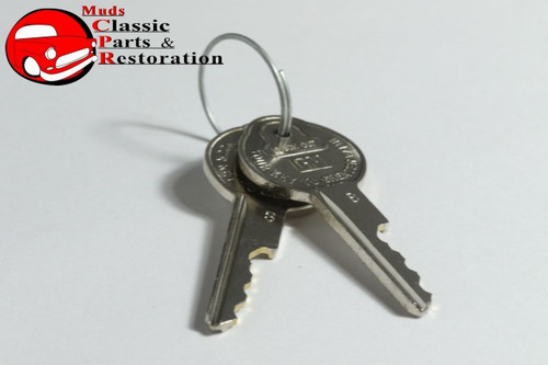 65 67 Buick Special Skylark Glove Trunk Door Locks Pear Head Keys
