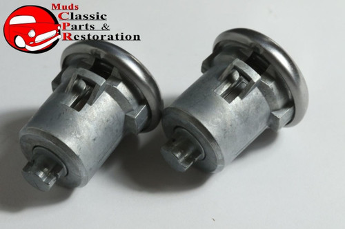 65-66 Chevy Fullsize Lock Cylinder Kit Glove Box Trunk Door Oem Origin Pear Key