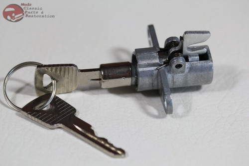 65-66 Mustang Ford Glovebox Lock Cylinder Keys Deluxe Flat Door New