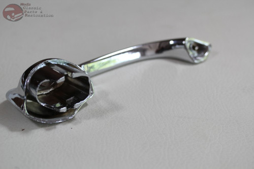 65-68 Chevy Impala Outer Exterior Chrome Push Button Door Handles Pair Set New